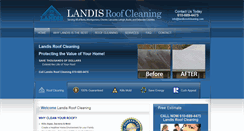 Desktop Screenshot of landisroofcleaning.com